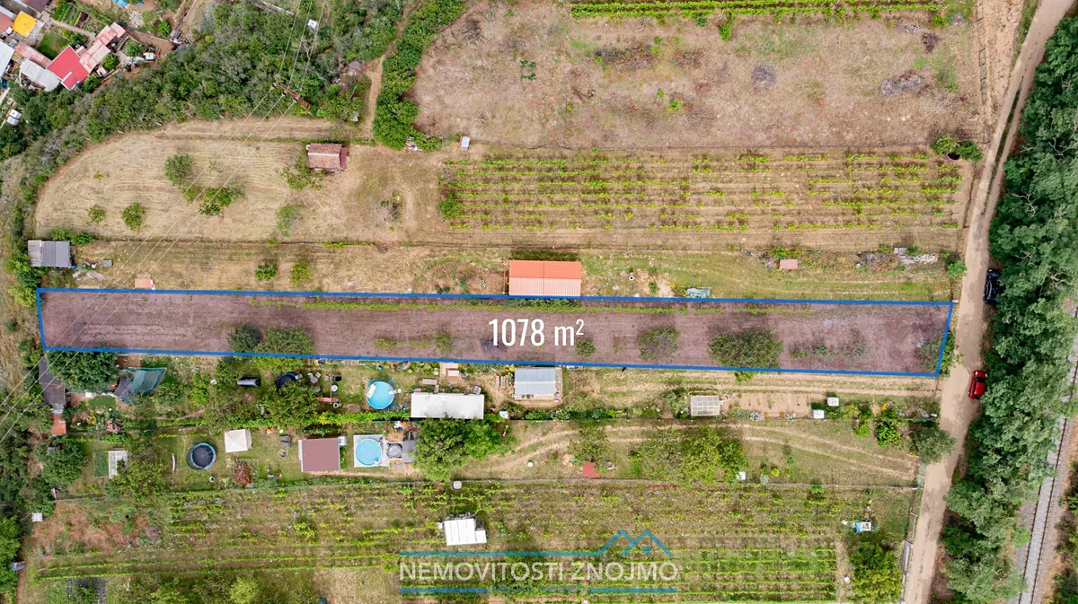 Prodej zahrady 1078 m²